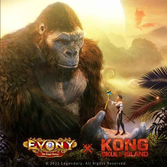 Top Games Inc Introduces First Wave Events for New Evony: King’s Return/Kong: Skull Island Integration